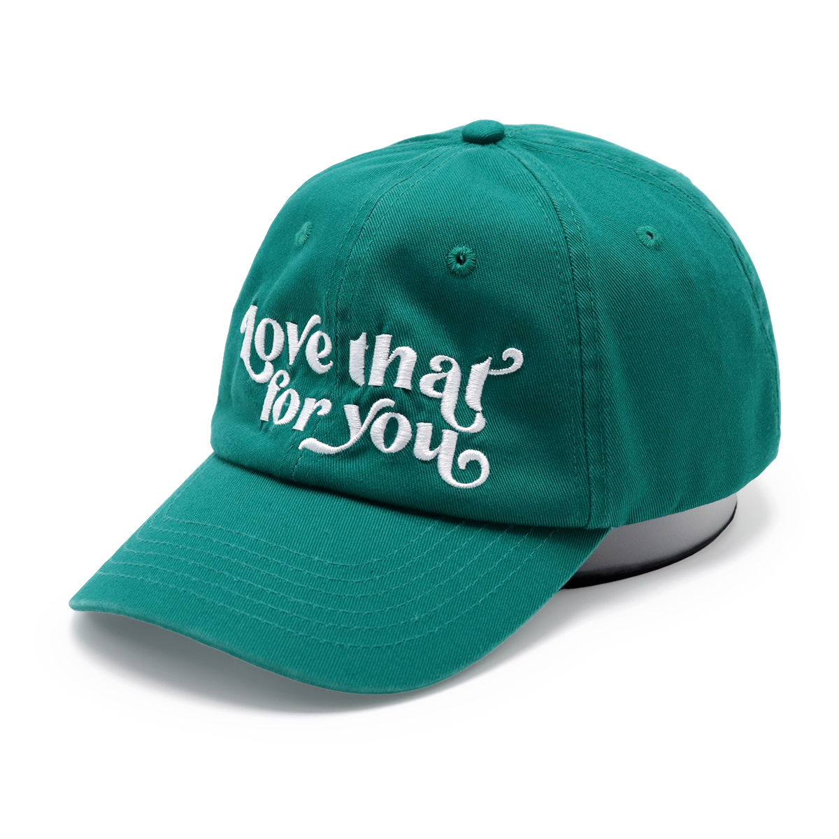 “Love That for You” Green Embroidered Dad Cap – Vintage Style Unisex Baseball Hat