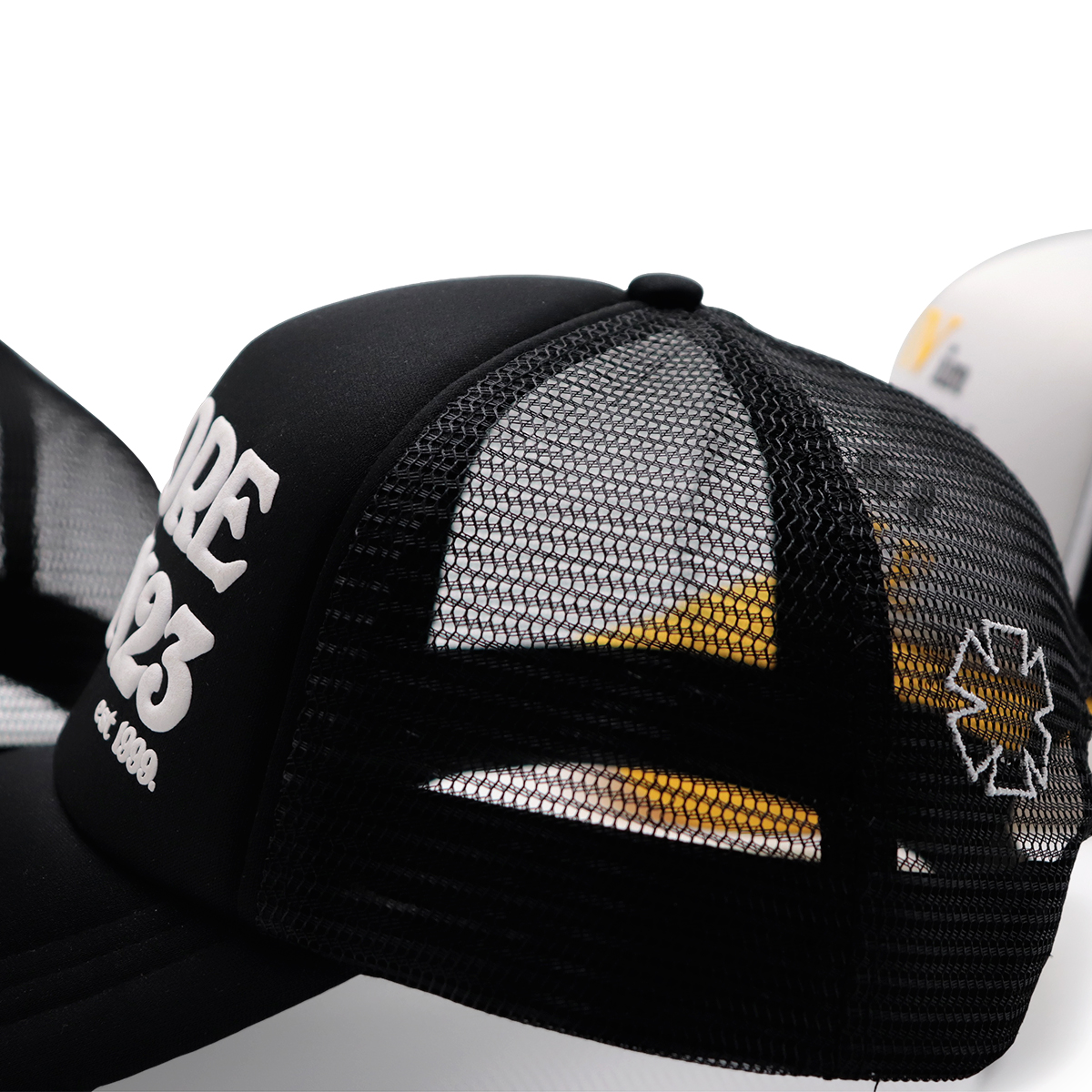 Stylish Embroidered Trucker Cap Mesh Back Snapback - Unisex Adjustable Casual Baseball Hat