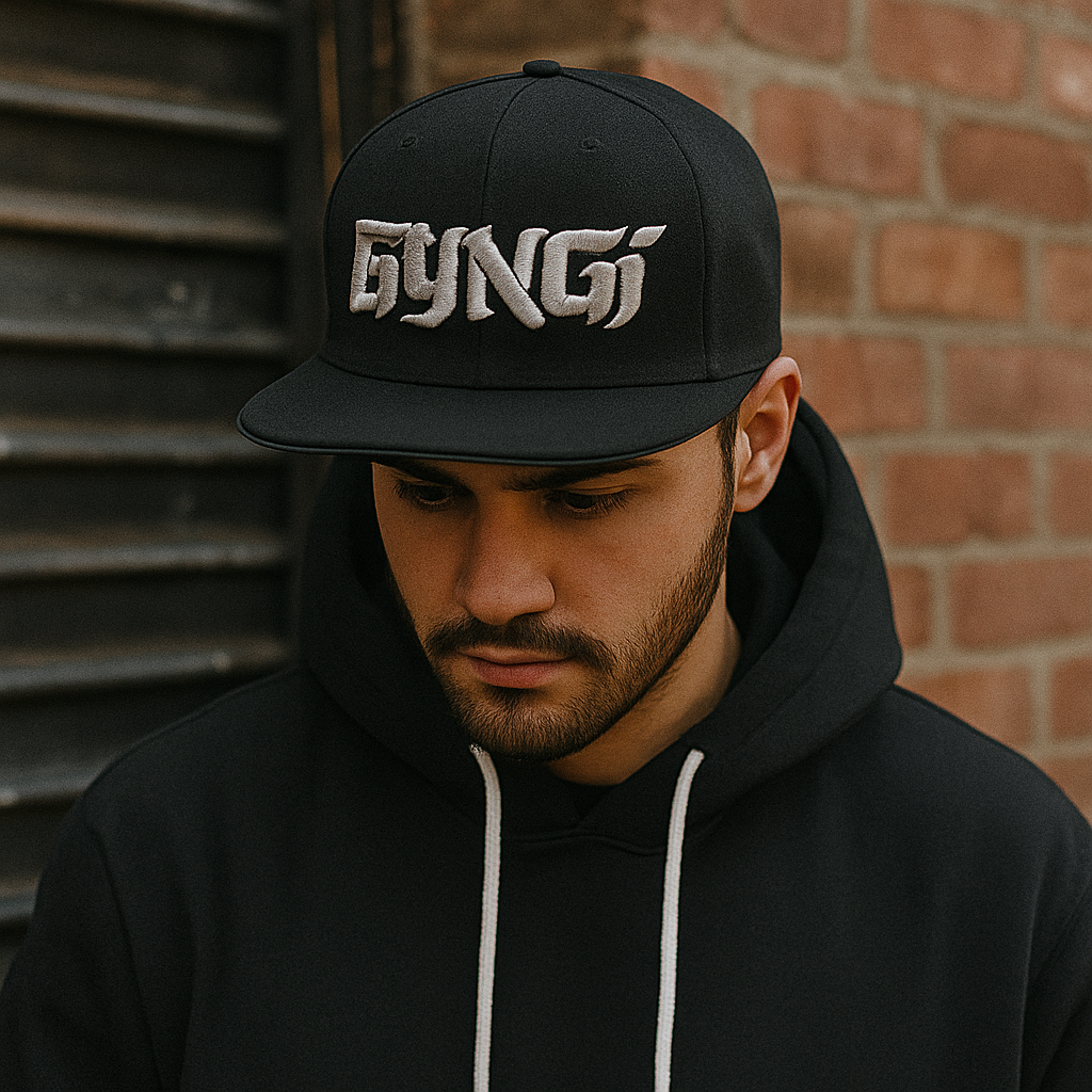 GUNZI Embroidered Urban Snapback Hat – 6 Panel Street Style Cap