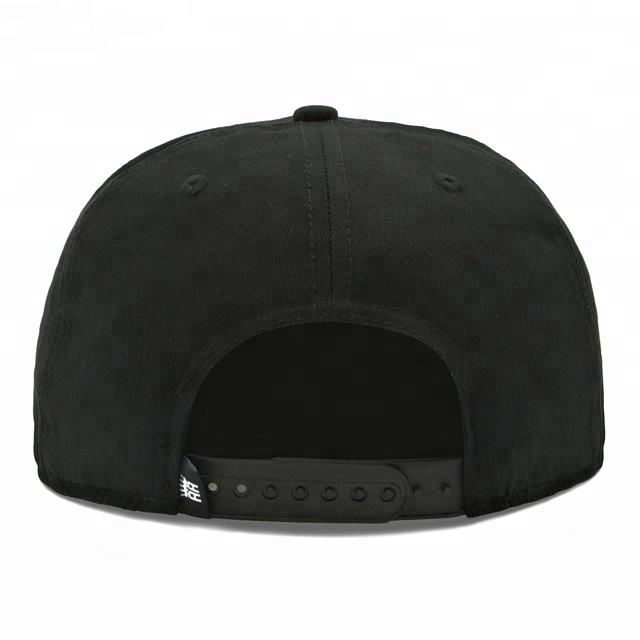 Crown Logo Custom Black Snapback Hat