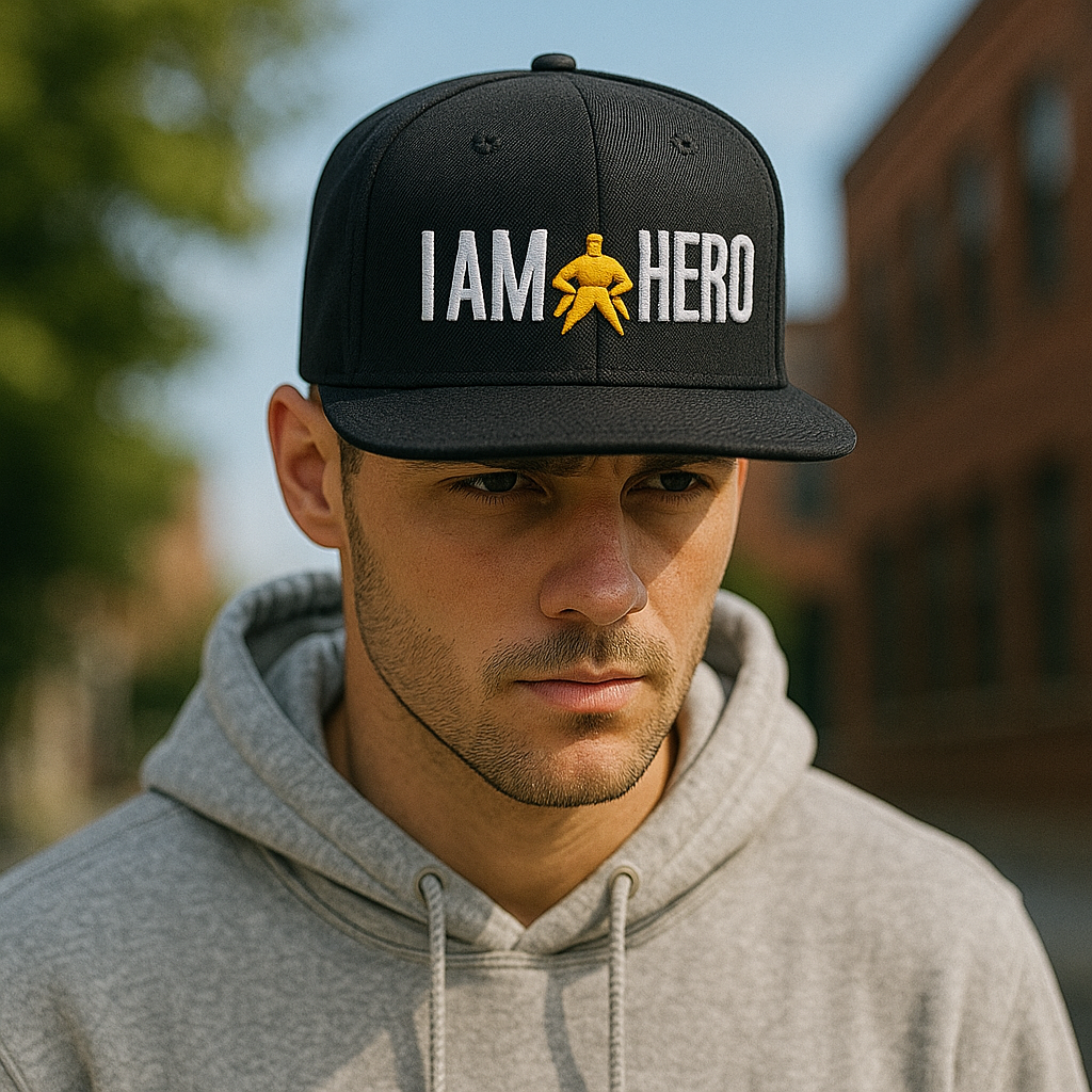 I AM HERO Black Snapback Hat