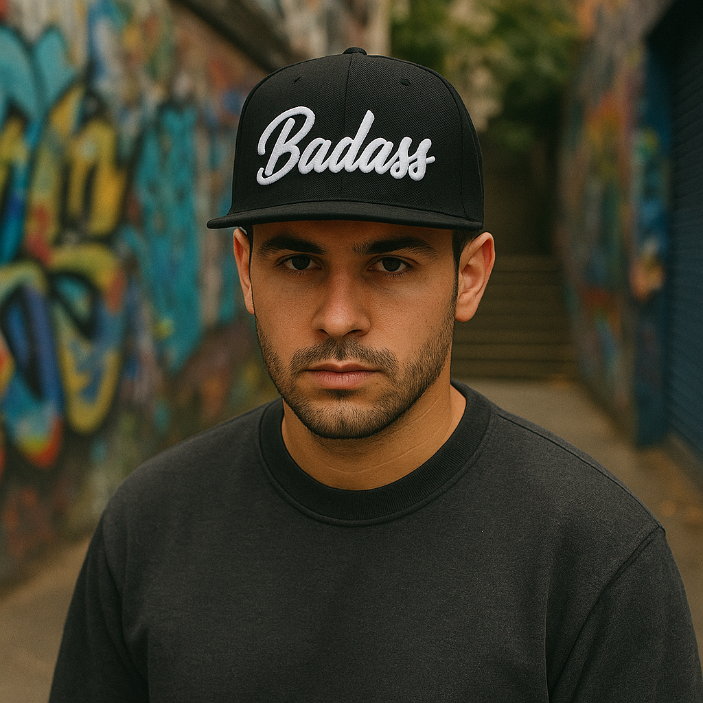 BADASS 3D Embroidered Snapback Hat – Bold Street Style Cap