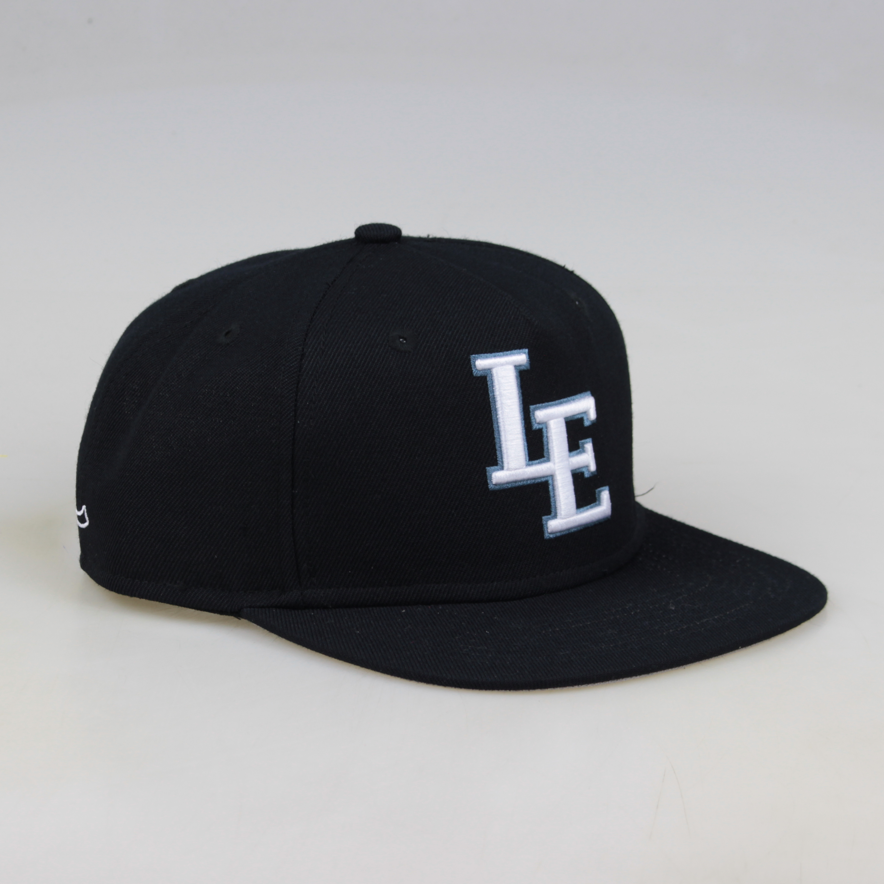 LE Monogram Embroidered Snapback Hat