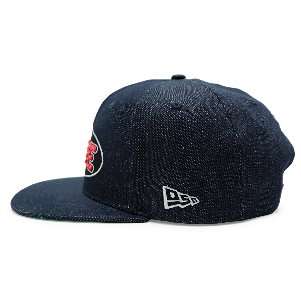California LOVE Embroidered Denim Snapback Hat – Flat Brim Streetwear Cap