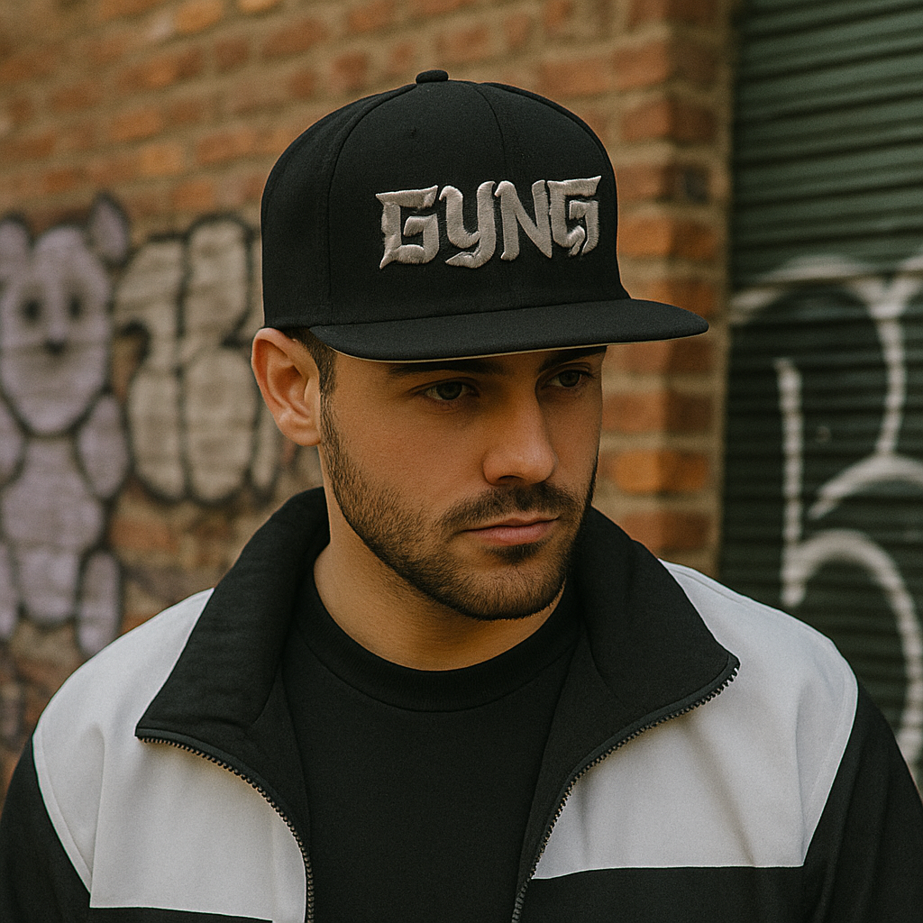GUNZI Embroidered Urban Snapback Hat – 6 Panel Street Style Cap