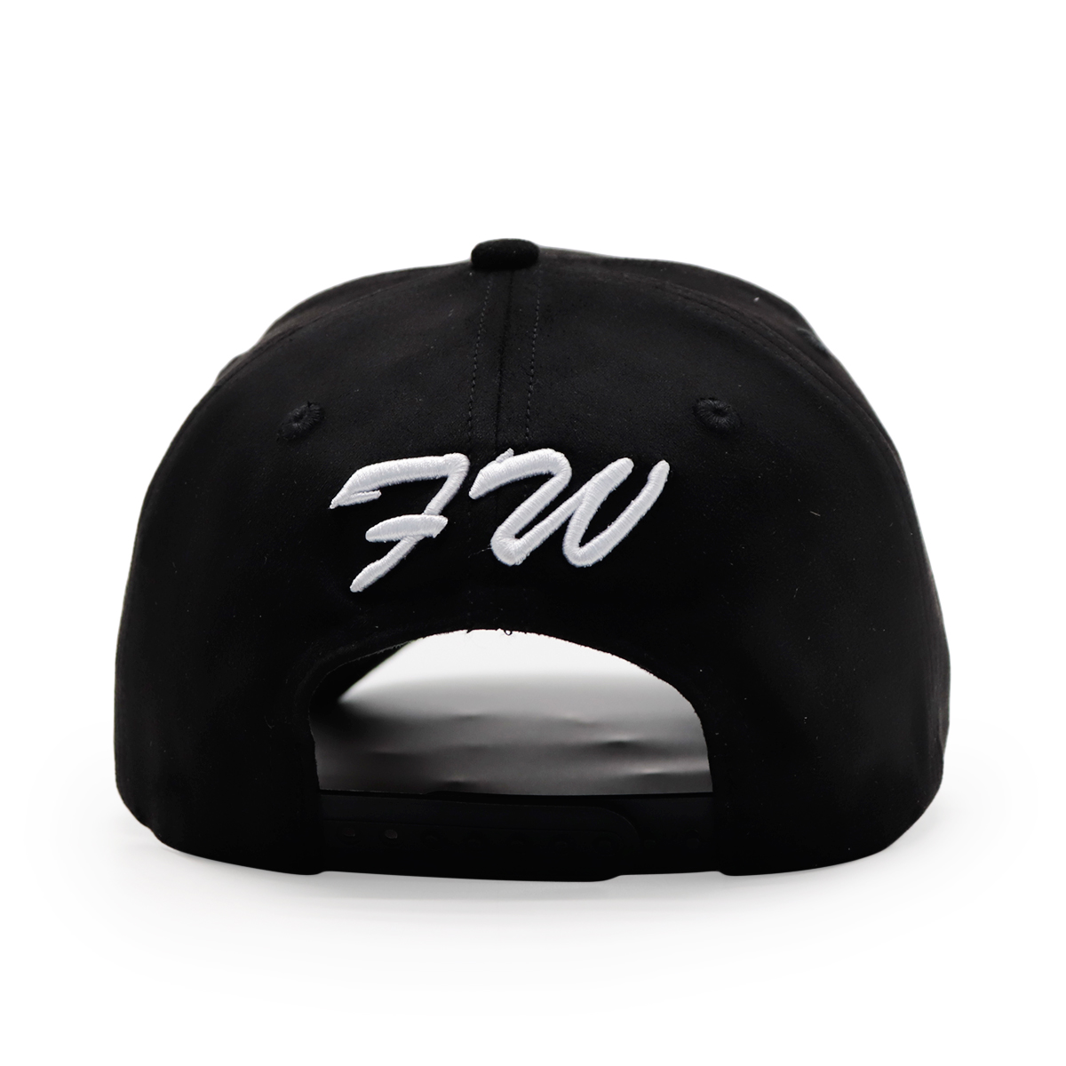 Black Rhinestone Embroidered Baseball Cap with Floral Print Lining