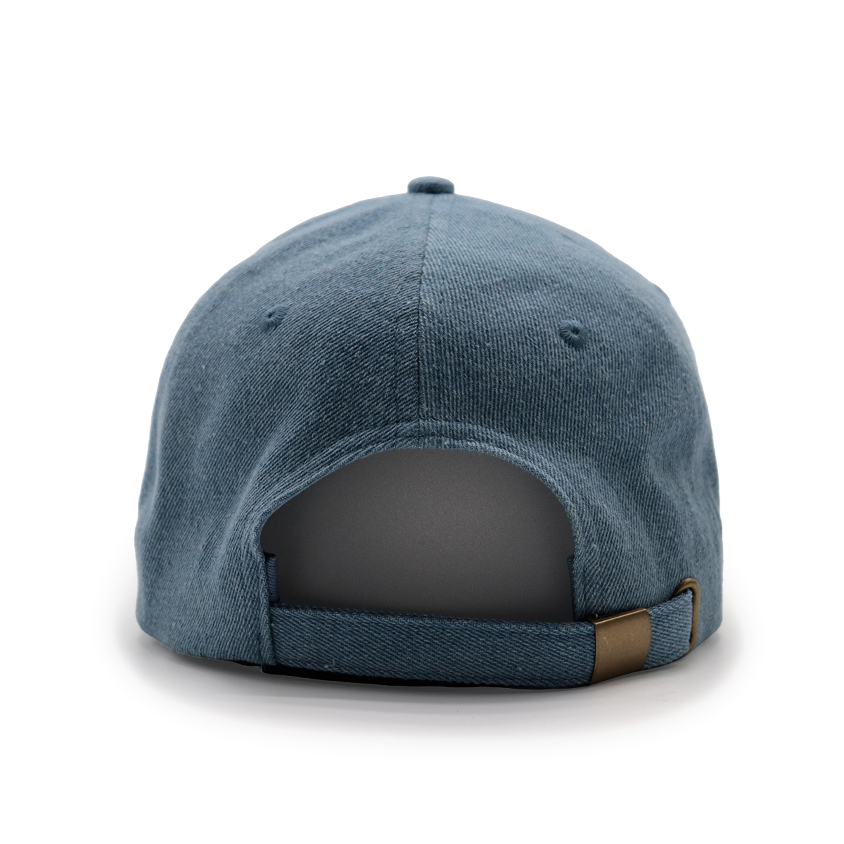 Vintage Washed Denim Baseball Cap – Minimalist Solid Color Adjustable Dad Hat