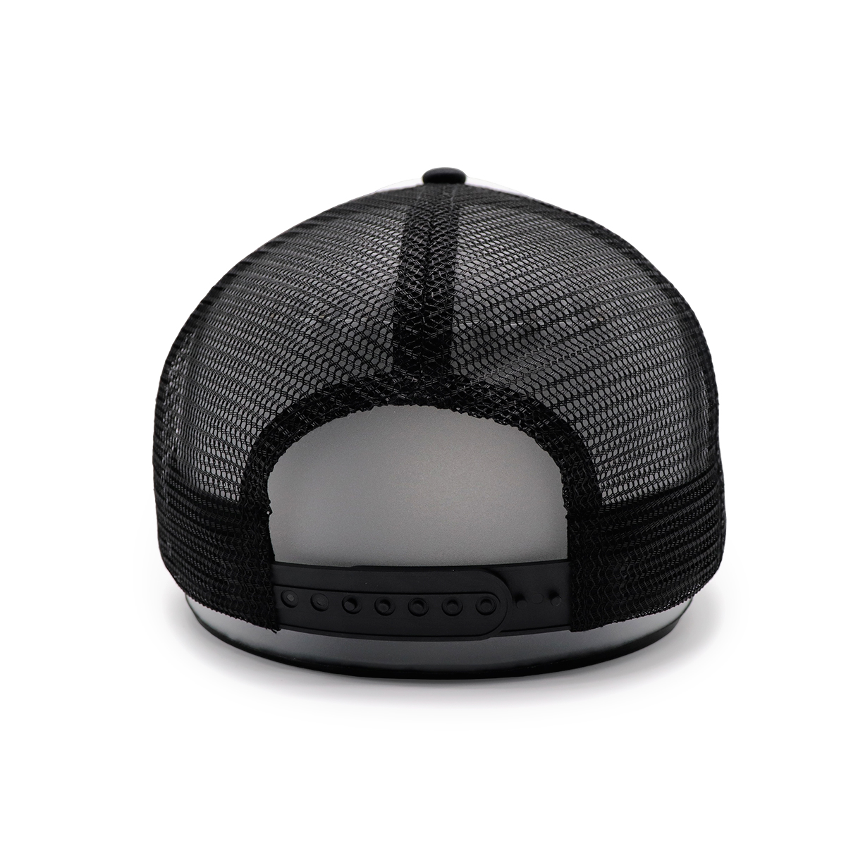 Rhinestone Brim Gothic Number Embroidered Trucker Hat – Bold 85448 Mesh Snapback Cap
