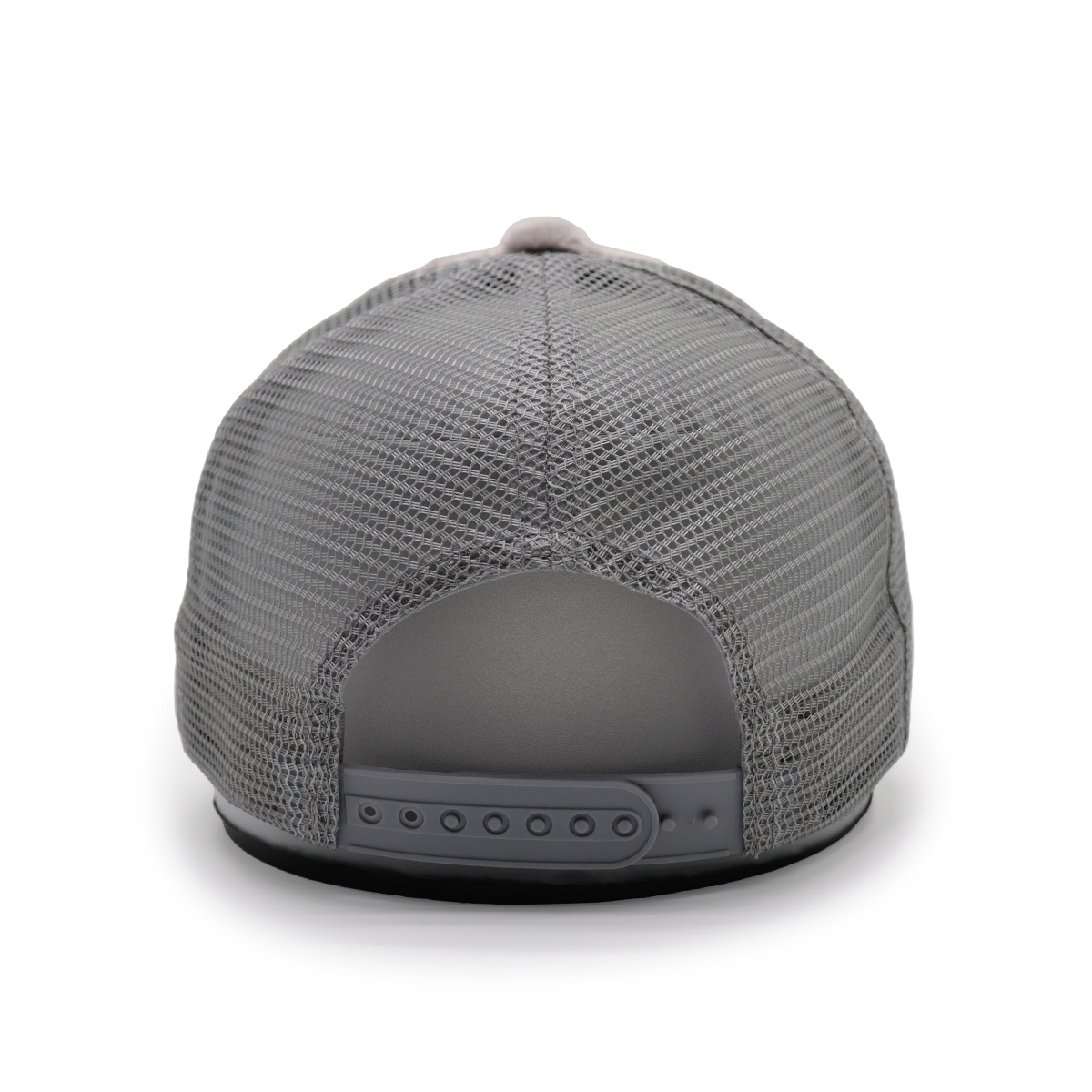 Gray Faux Fur Warm Mesh Baseball Cap – Winter Curved Brim Hat for Men and Women