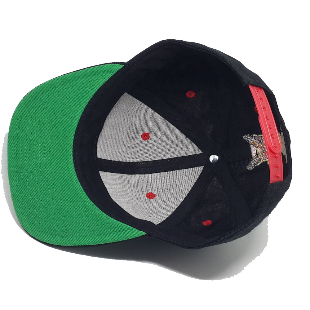 MOJ Red Embroidered Nigeria Flag Snapback Hat