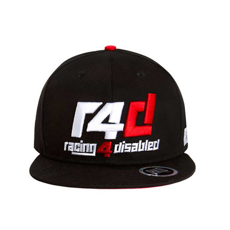 R4D Snapback – Racing 4 Disabled Black 6-Panel Cap