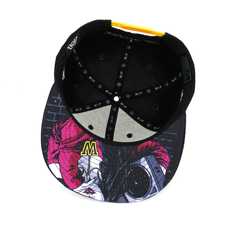 WipHeads Script Logo Flat-Brim Snapback Hat