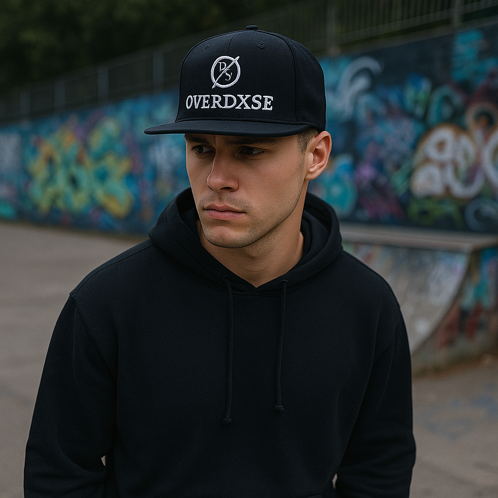 ØVERDØSE DX Embroidered Logo Snapback Cap