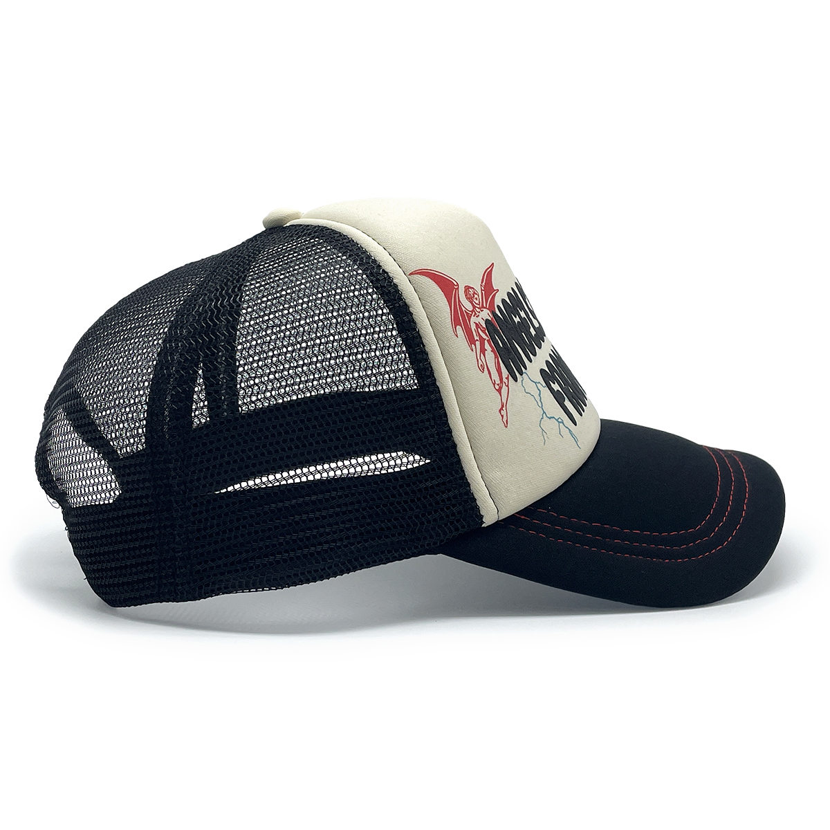 Foam Mesh Back Cap – &quotANGELS SAVED ME FROM DEMONS