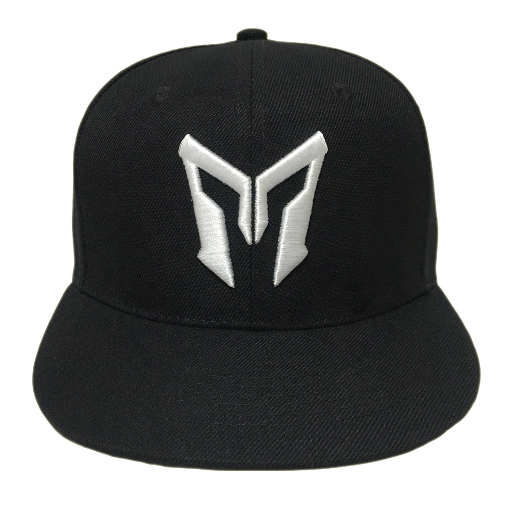 Bold Urban Style Flat Brim Hat with 3D Logo Embroidery