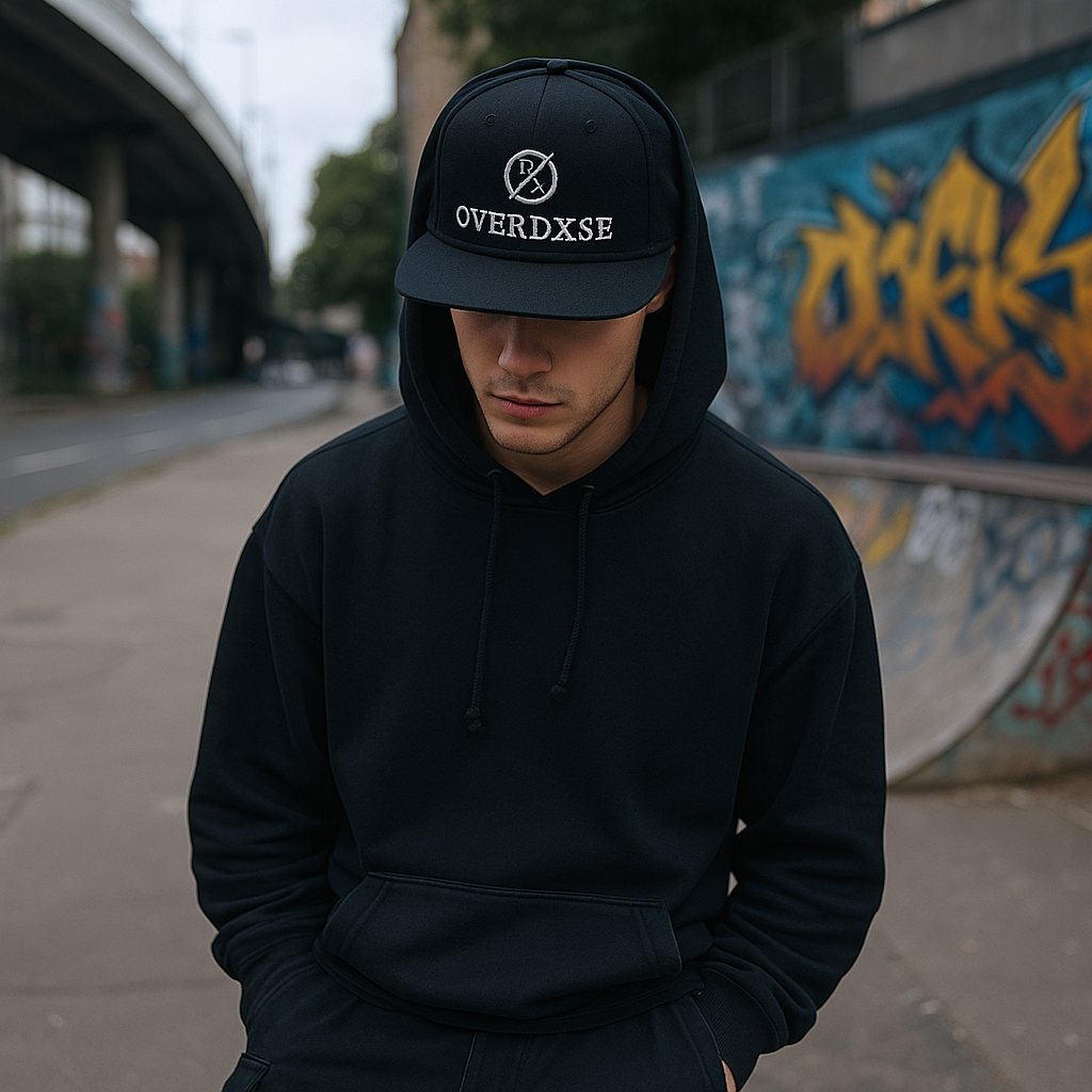 ØVERDØSE DX Embroidered Logo Snapback Cap