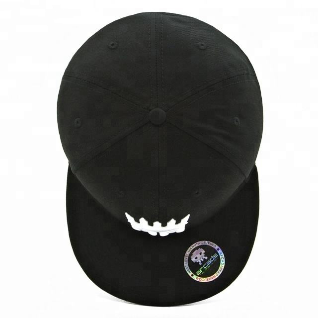 Crown Logo Custom Black Snapback Hat