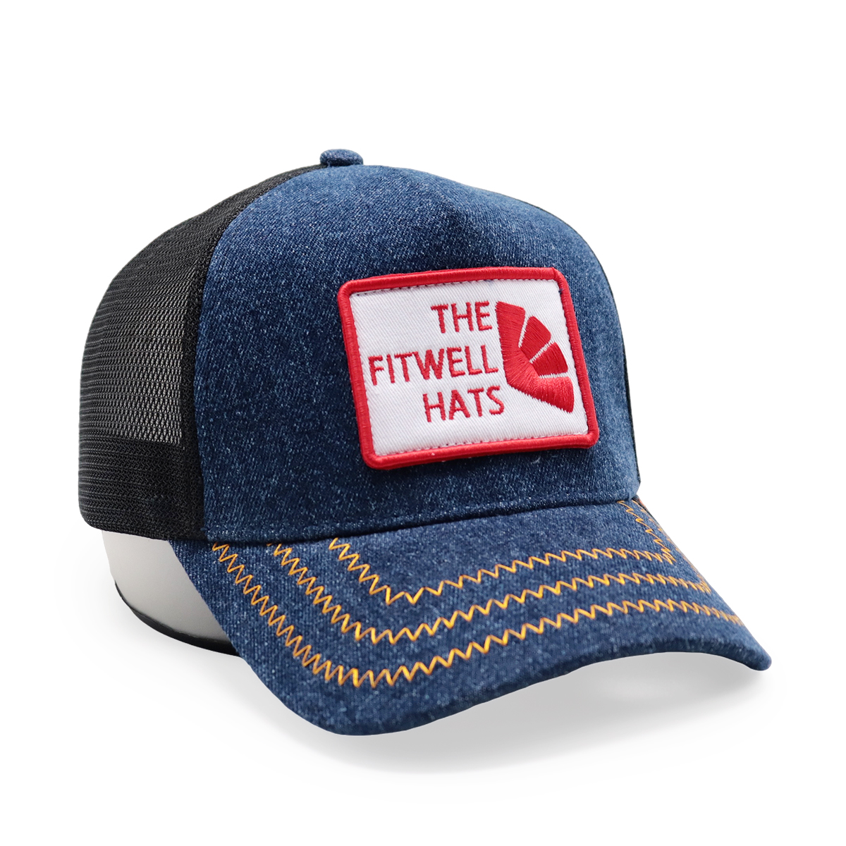 The Fitwell Hats Classic Denim Mesh Cap – Trendy Adjustable Baseball Hat