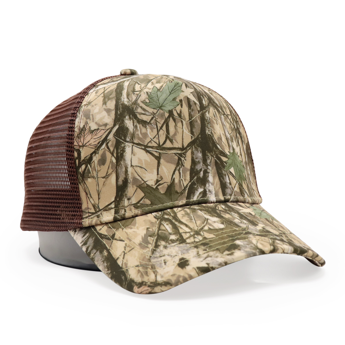 Camo Trucker Hat with Mesh Back - Outdoor Hunting Cap