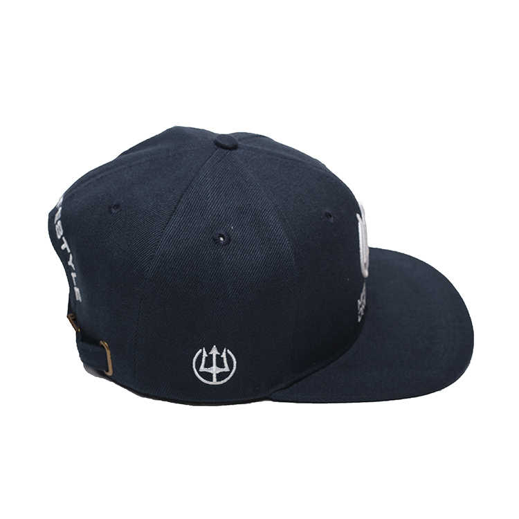 Maximum Drift Flat-Brim Snapback Hat with US Flag Patch