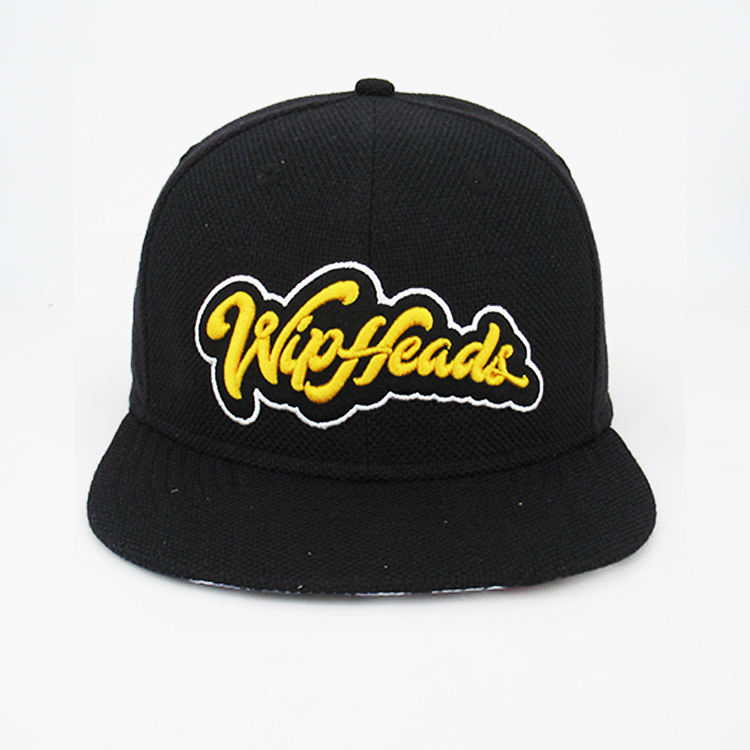 WipHeads Script Logo Flat-Brim Snapback Hat