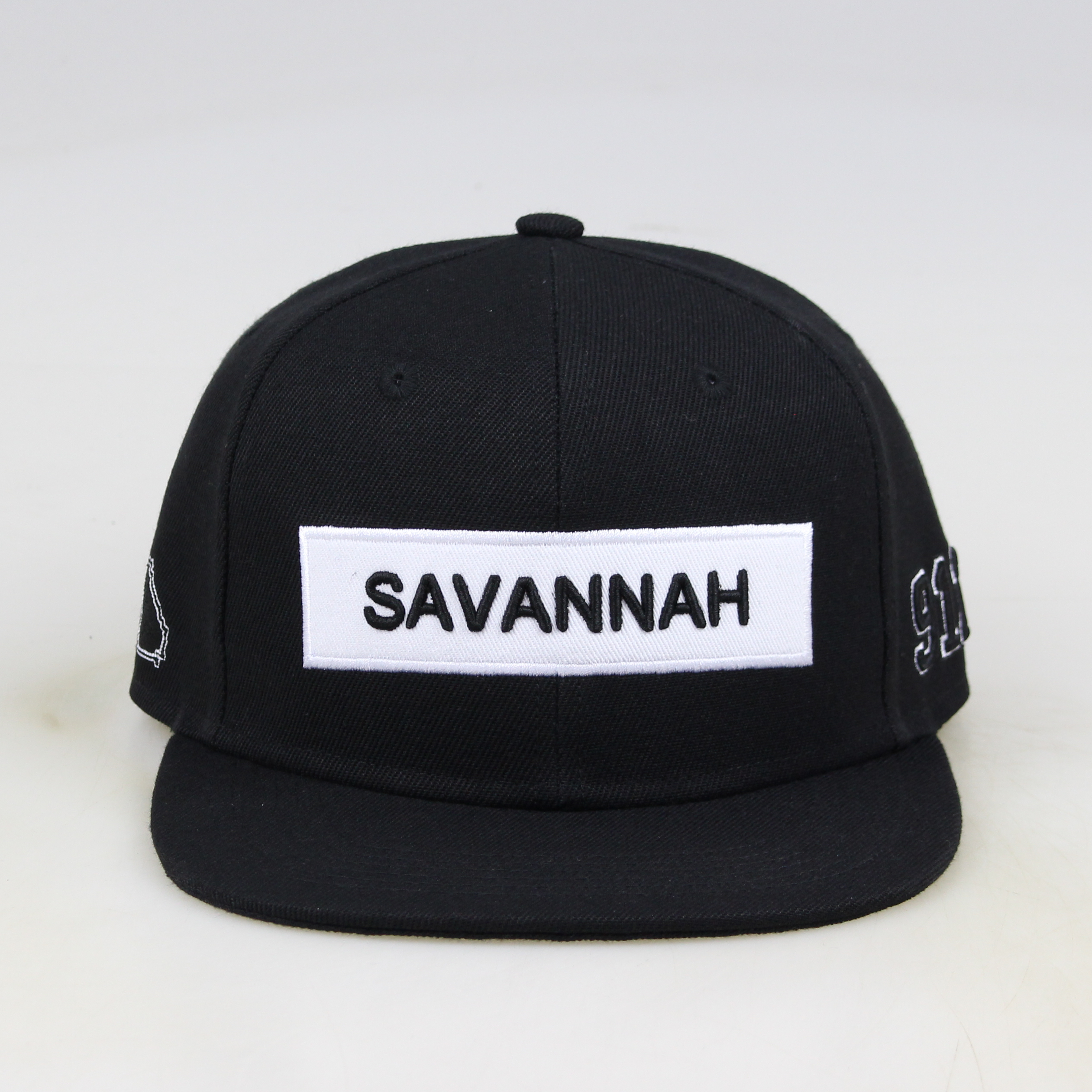 SAVANNAH Georgia Embroidered City Snapback Hat