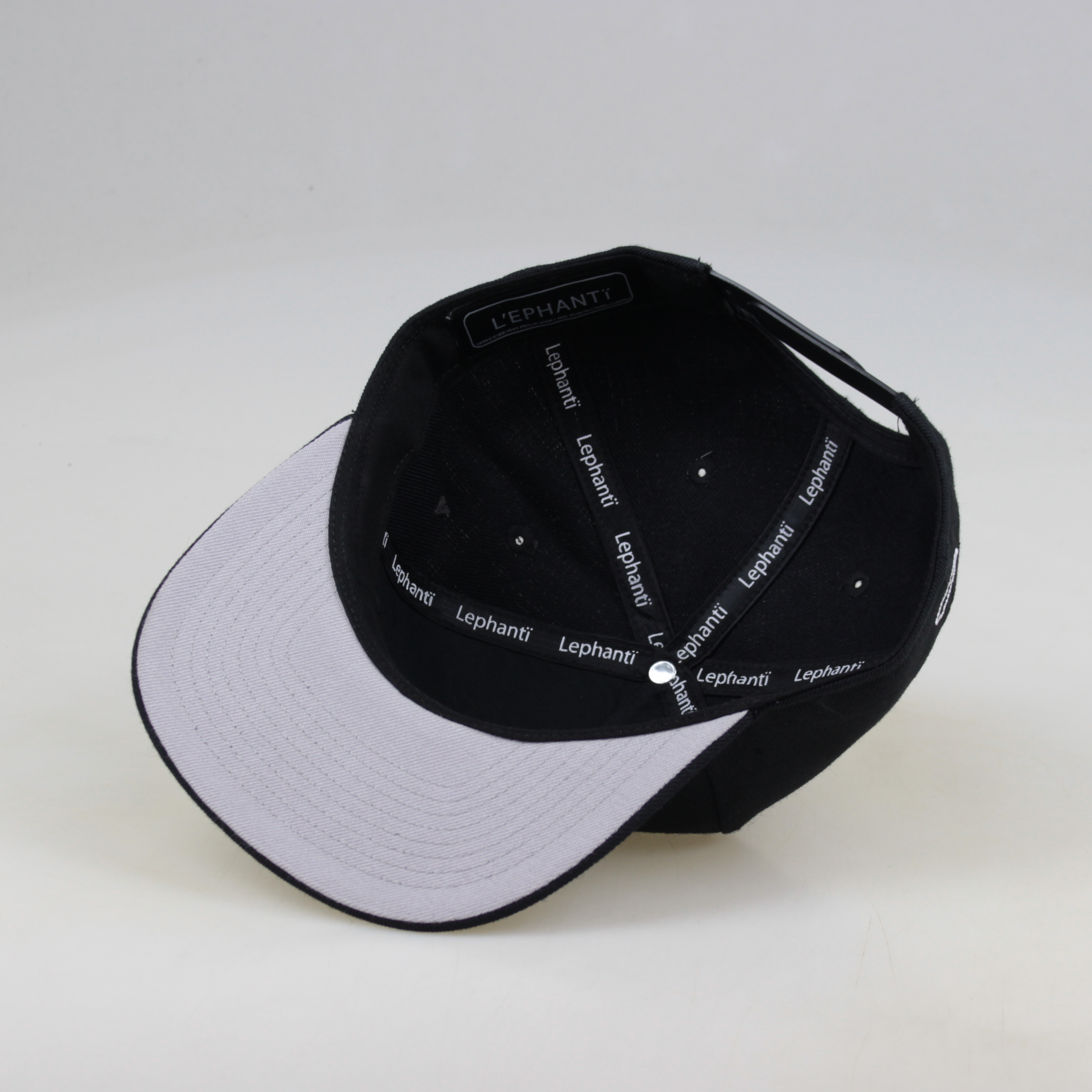 LE Monogram Embroidered Snapback Hat
