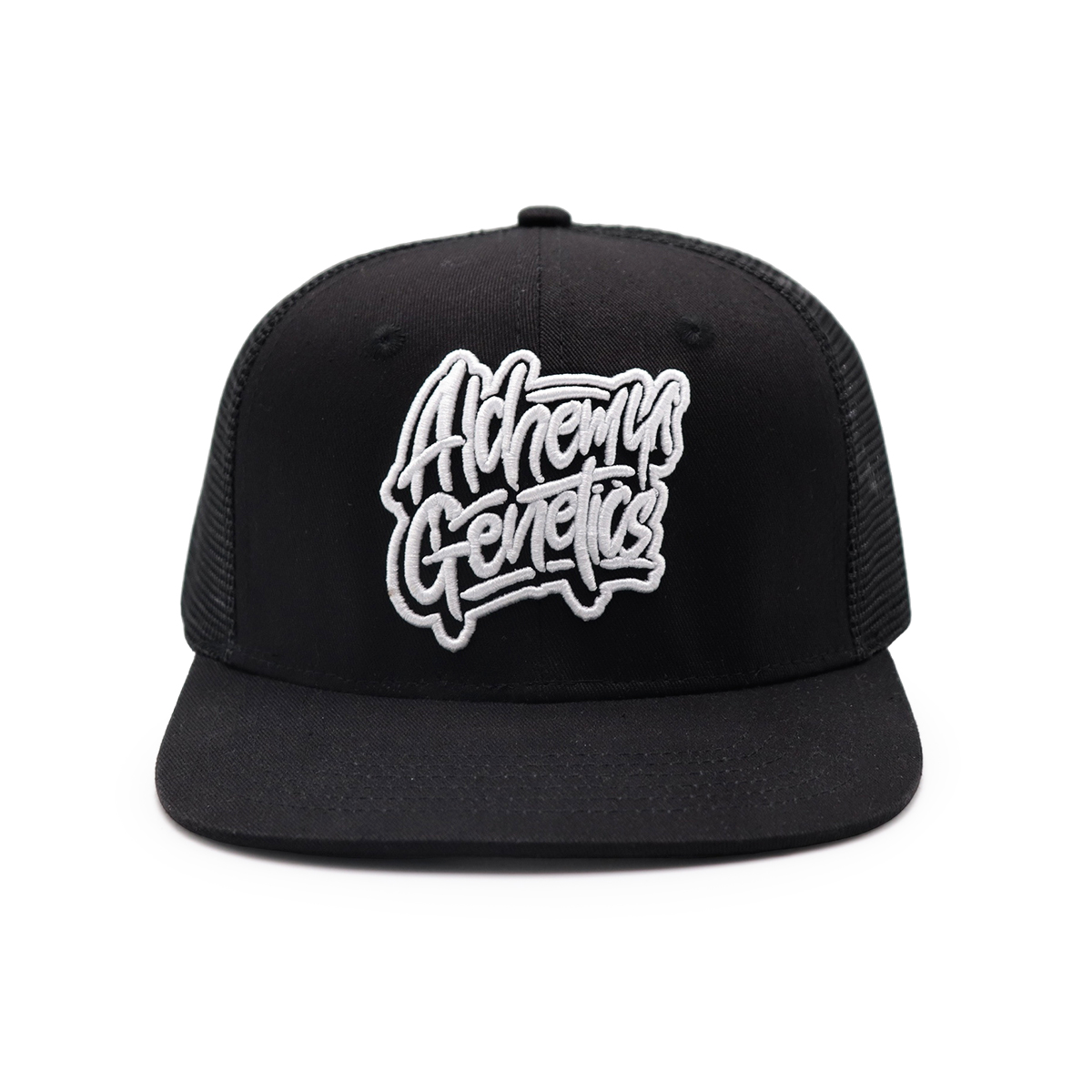 Alchemy Genetics 3D Embroidered Flat Brim Trucker 