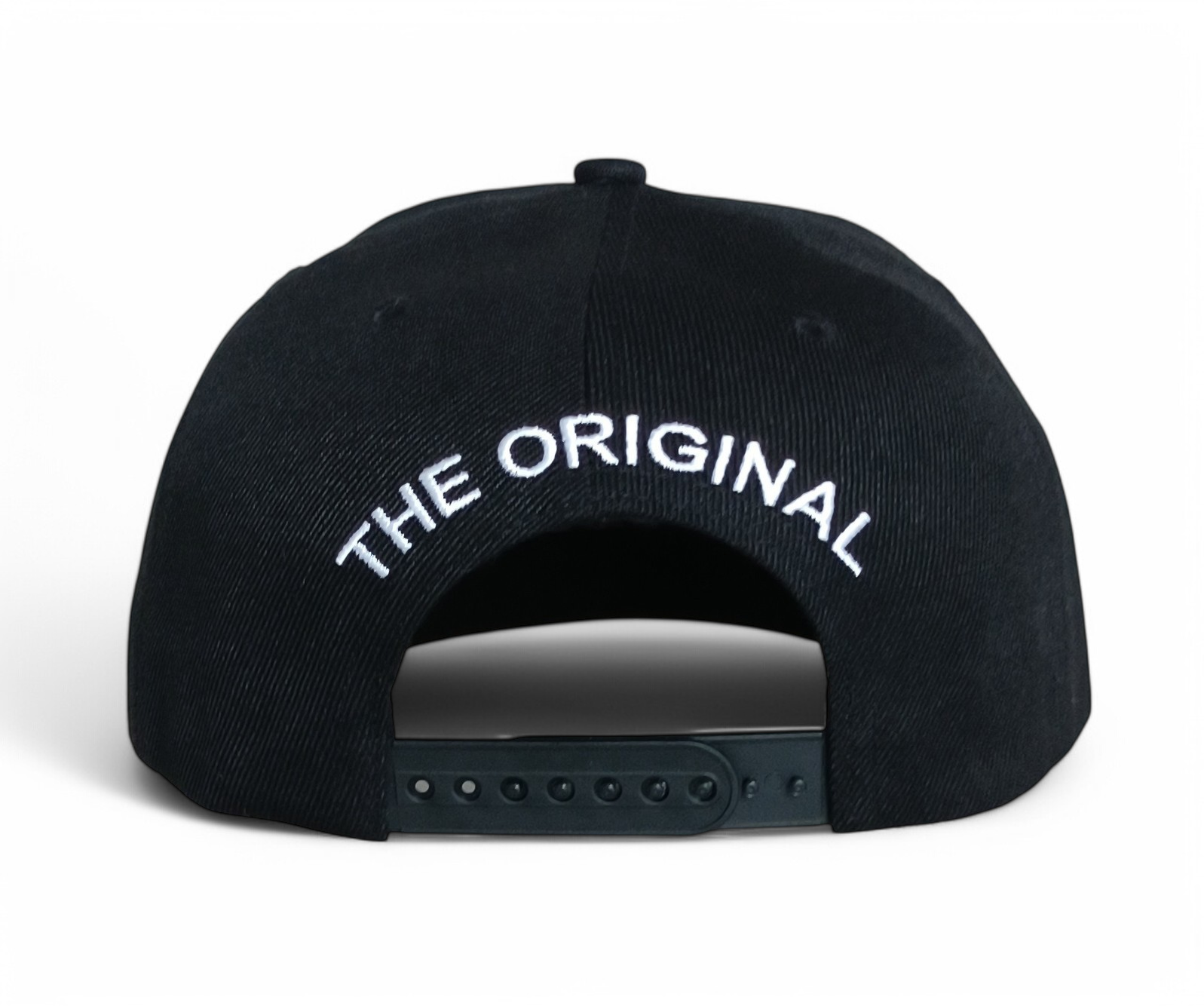 Scarlett's Script Logo Streetwear Black 6 Panel Custom 3D Embroidered Snapback Hat