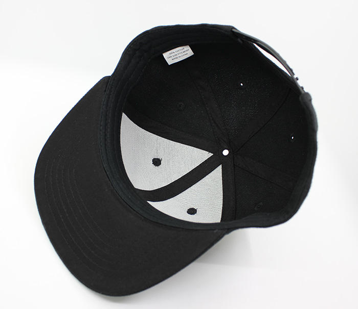 Custom NY Initials Black Snapback Hat