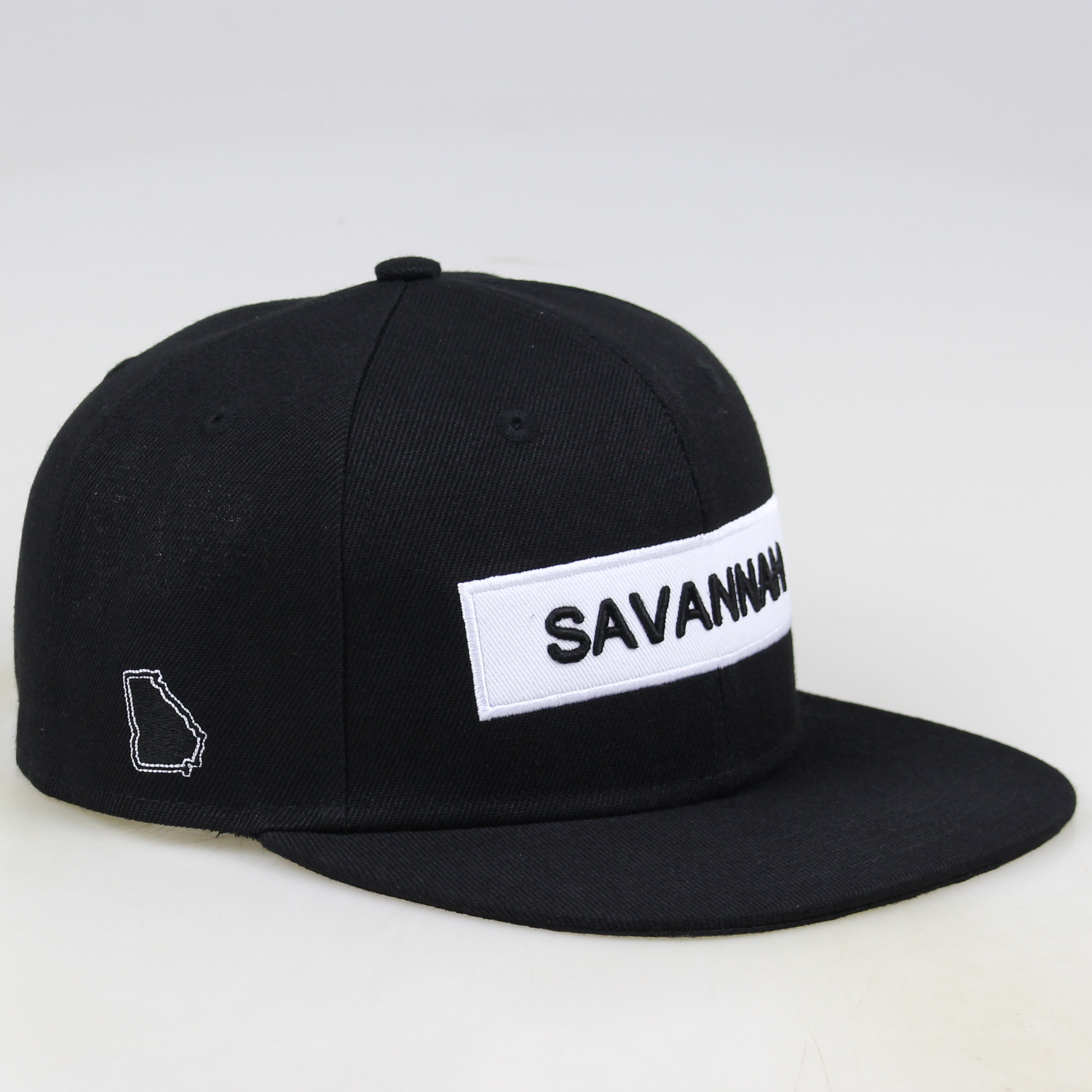 SAVANNAH Georgia Embroidered City Snapback Hat