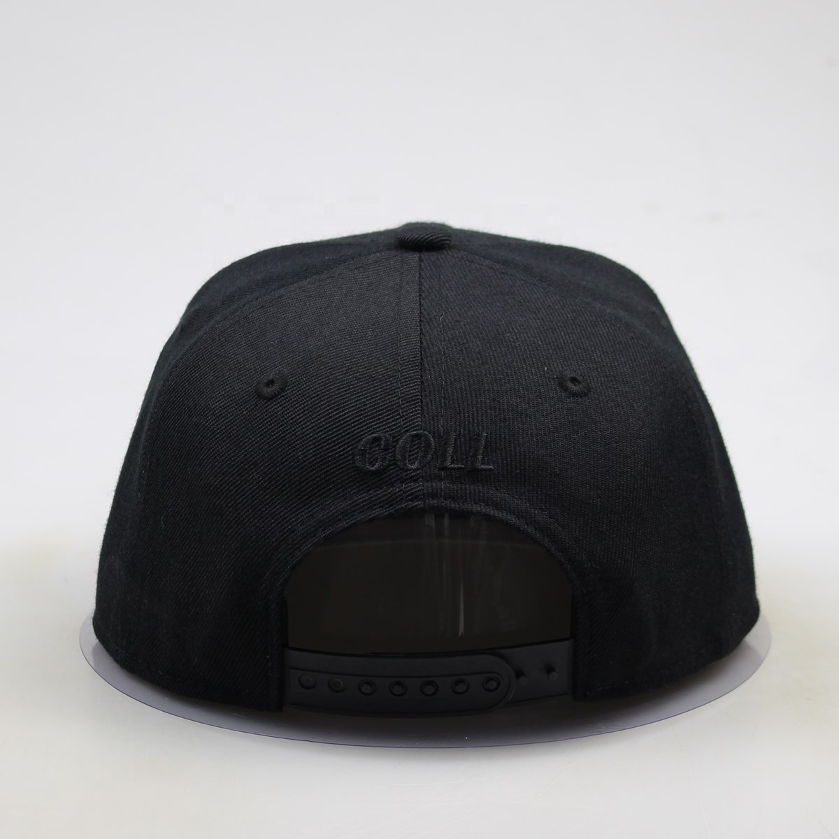 COLL Black on Black 3D Embroidered Snapback Hat