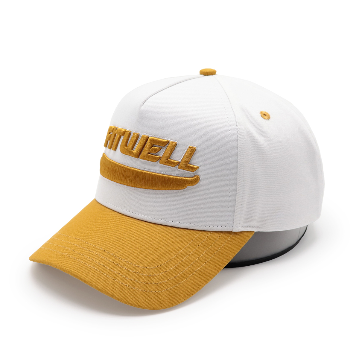 FITWELL Colorblock Baseball Caps – 3D Embroidered Snapback Hats with Contrast Brim