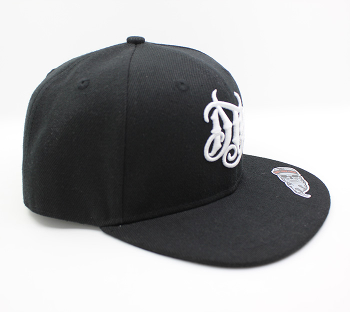 Custom NY Initials Black Snapback Hat
