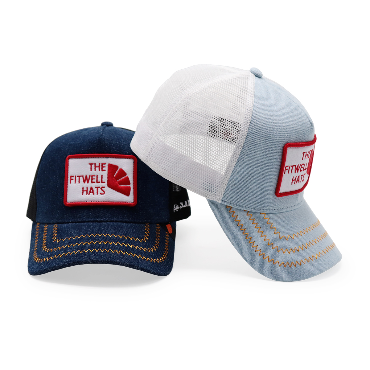 The Fitwell Hats Classic Denim Mesh Cap – Trendy Adjustable Baseball Hat