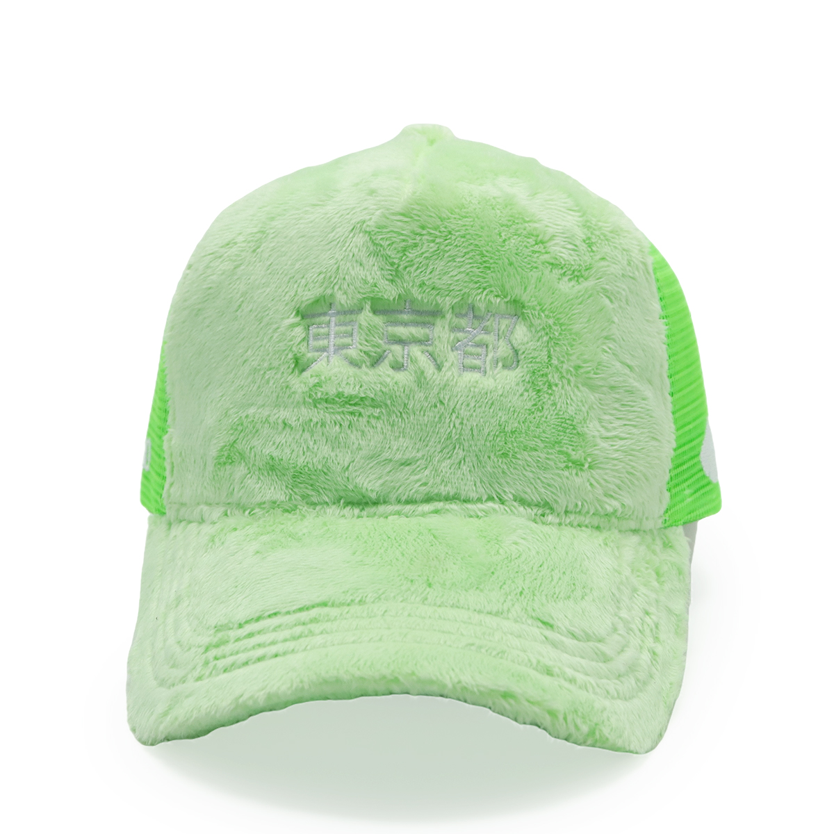 Tokyo Velvet Mesh Trucker Cap – Plush Furry Snapback Hat