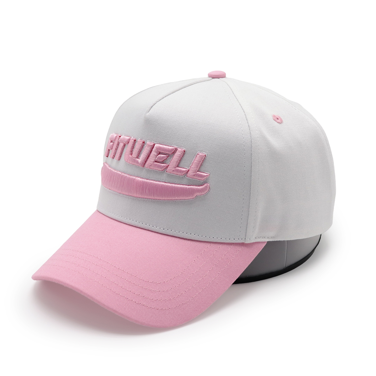 FITWELL Colorblock Baseball Caps – 3D Embroidered Snapback Hats with Contrast Brim