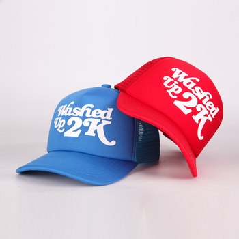 Washed Up 2K Retro Five-Panel Mesh Trucker Cap