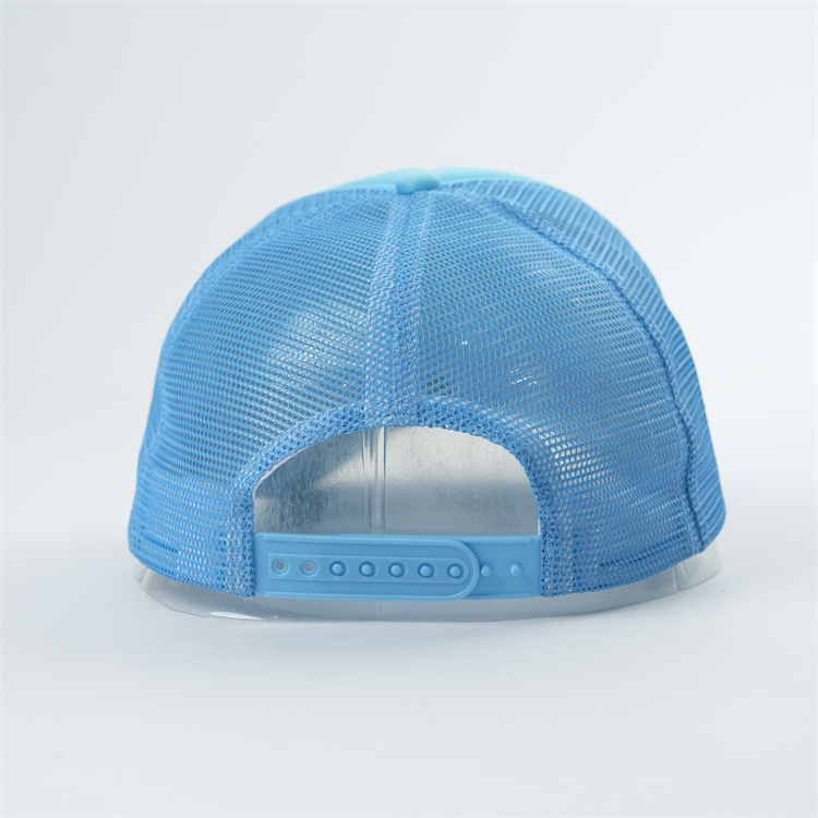 Sky Blue Cash Is King Foam Mesh Trucker Cap with Raised White Lettering