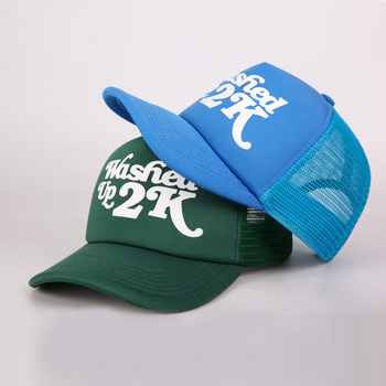 Washed Up 2K Retro Five-Panel Mesh Trucker Cap