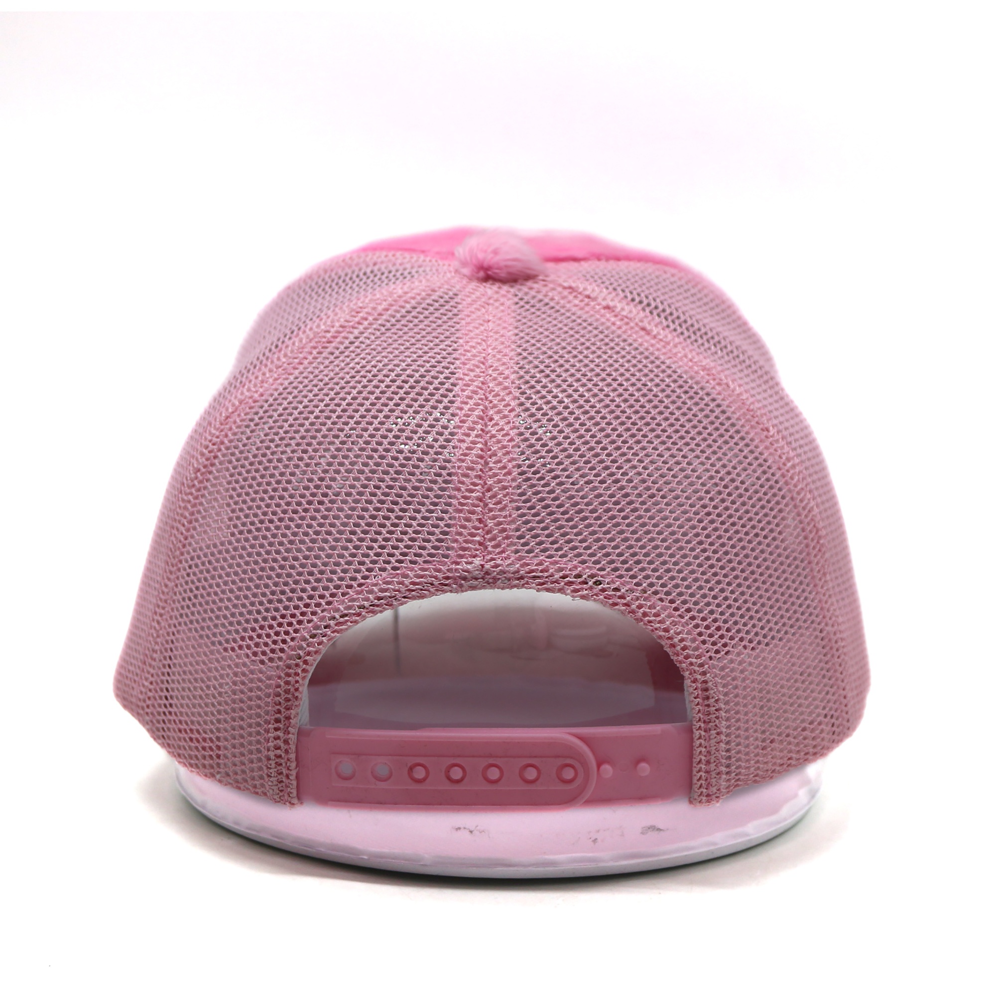 Colorful Velvet Mesh Trucker Hat with Skull Embroidered Logo