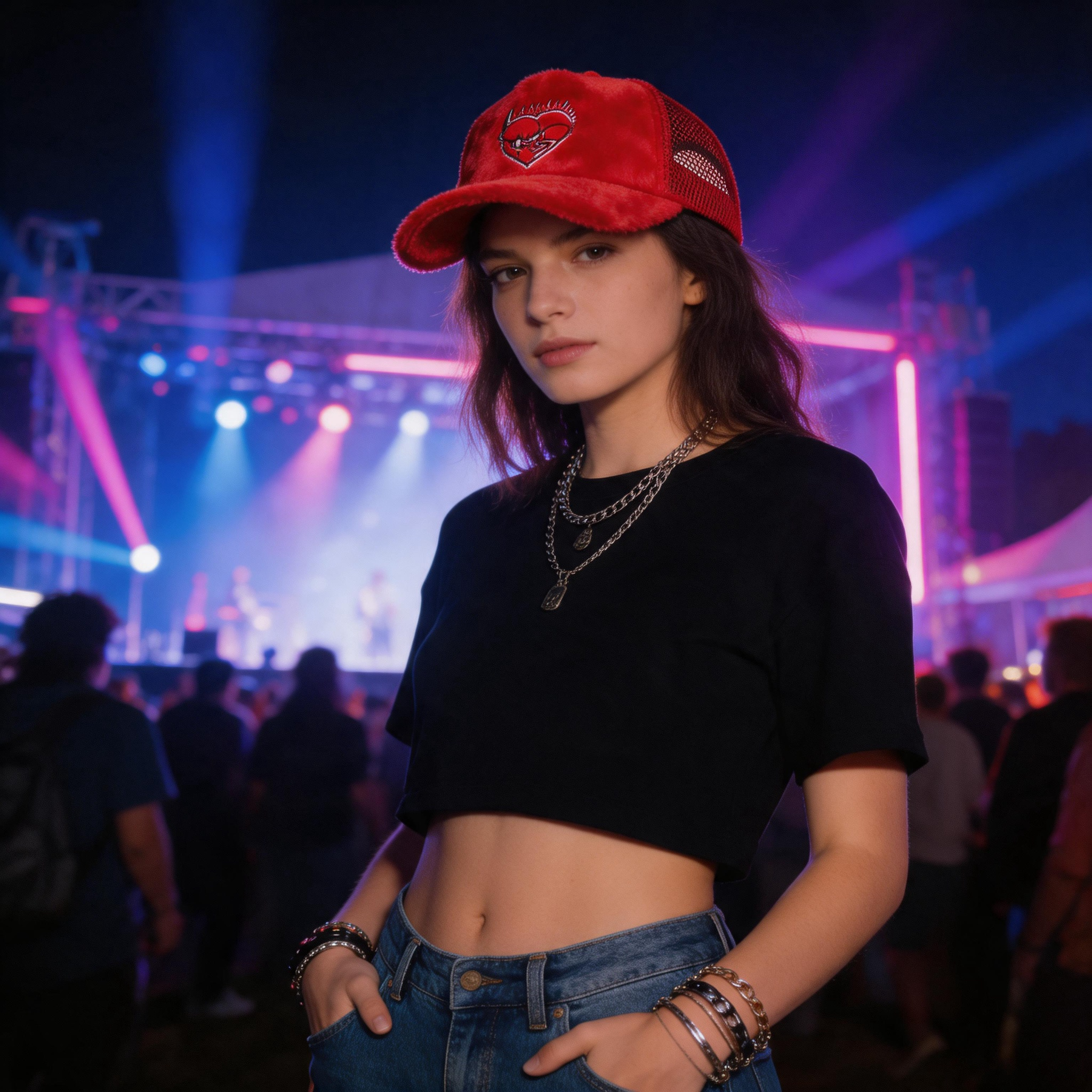 Colorful Velvet Mesh Trucker Hat with Skull Embroidered Logo