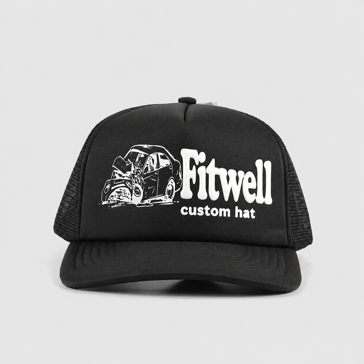 Donut Body & Paint Graphic Black Foam Trucker Cap