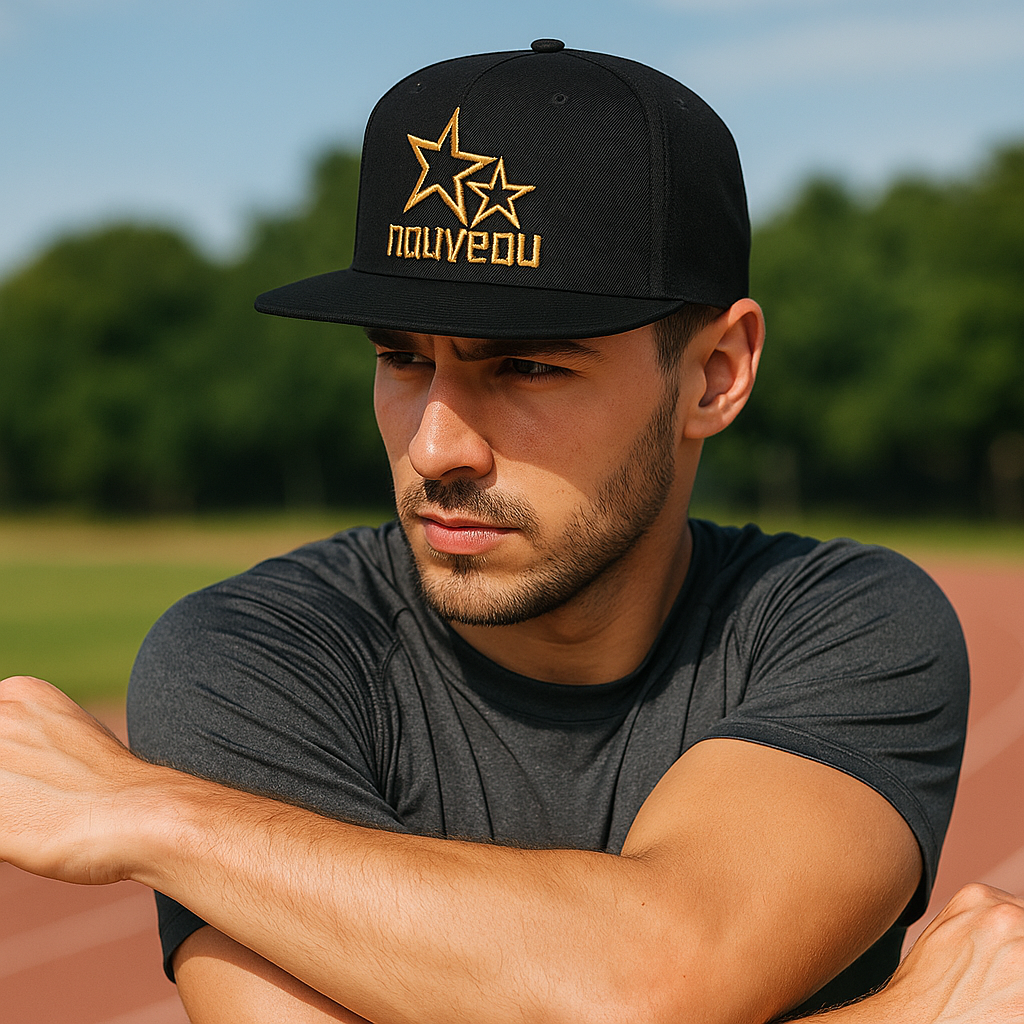 Nouveau Stars Black Snapback Hat