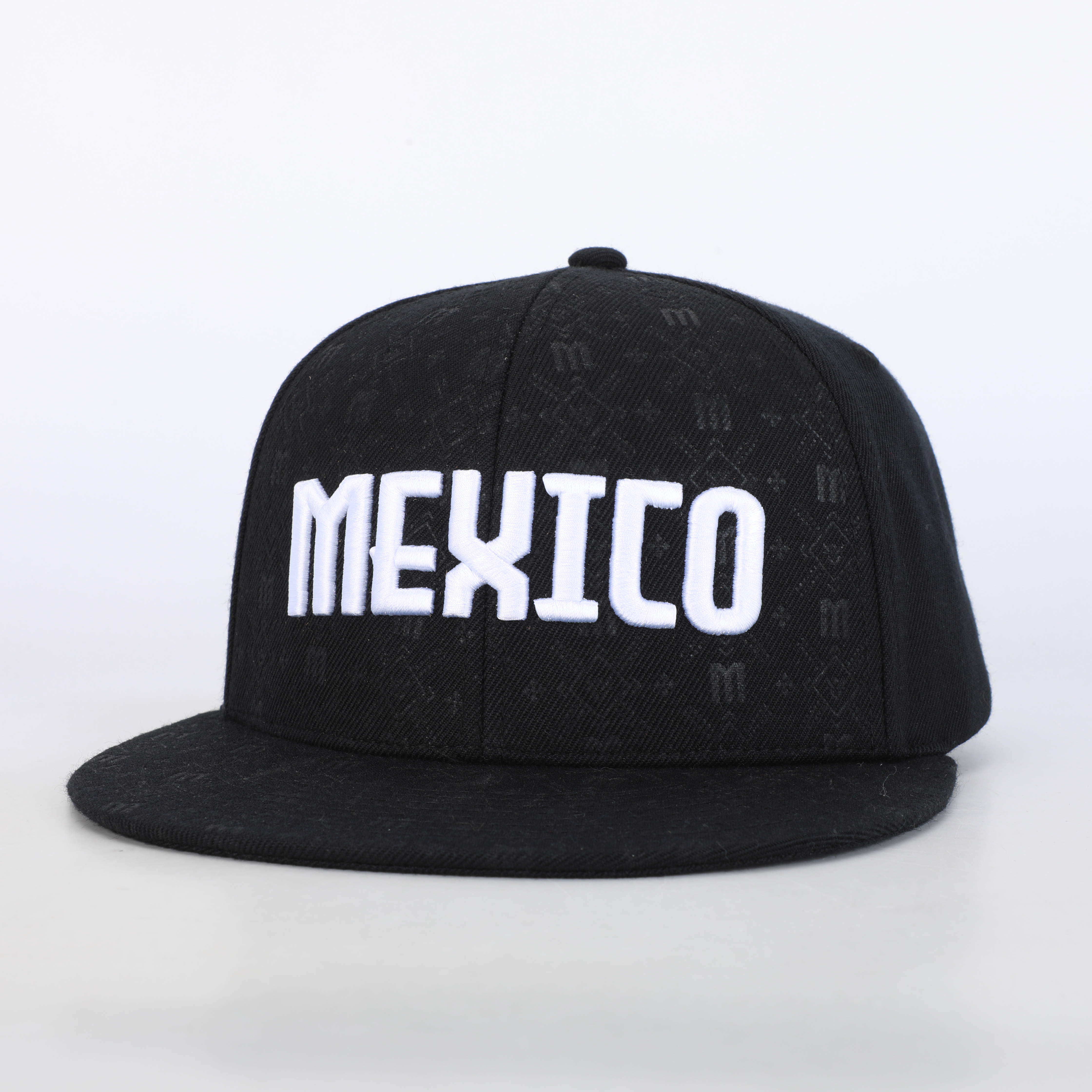 MEXICO Letter Embroidered Snapback Cap