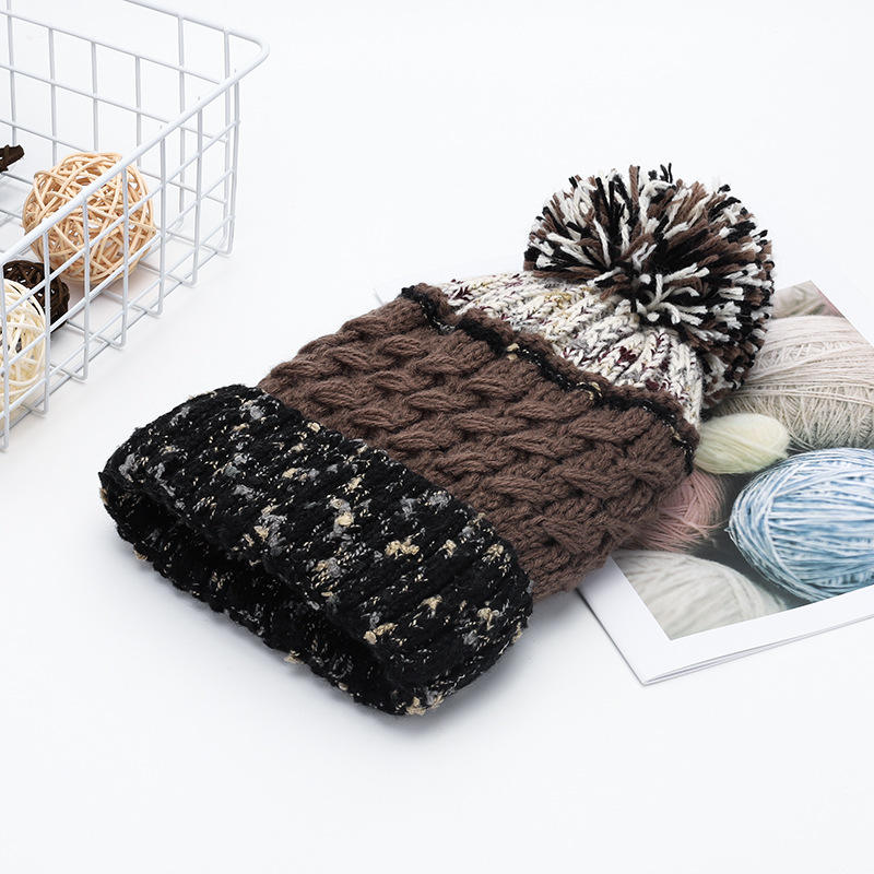 Cozy Cable Knit Cuffed Beanie with Faux Fur Pom Pom (Unisex Winter Hat)