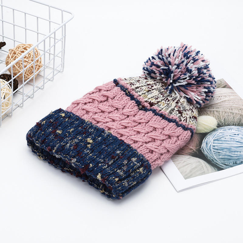 Cozy Cable Knit Cuffed Beanie with Faux Fur Pom Pom (Unisex Winter Hat)
