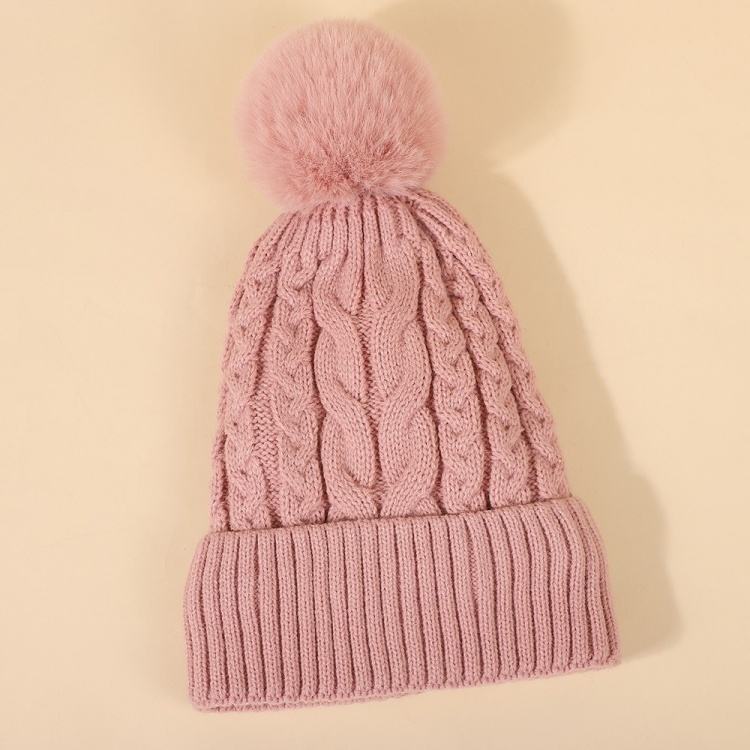 Winter Cable Knit Pom Pom Beanie Hat Collection