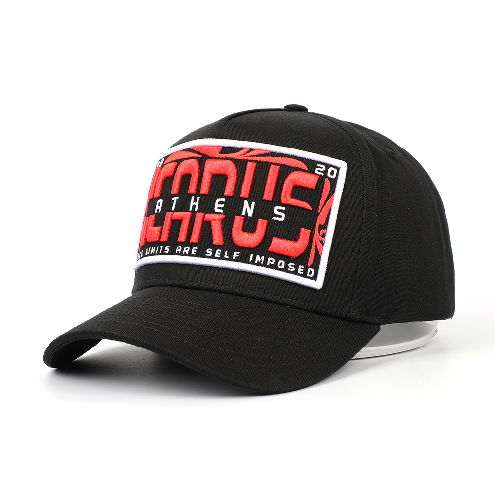 Premium 3D Embroidery Curved Brim Baseball Cap, Cotton Twill Structured Hat for Trendy Outfits