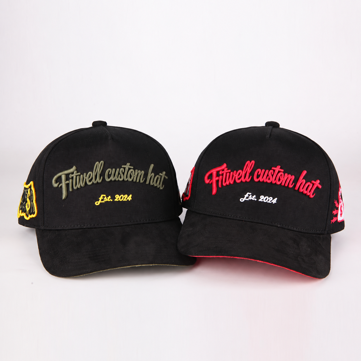 Fresh Catch Script Embroidered Black Baseball Cap